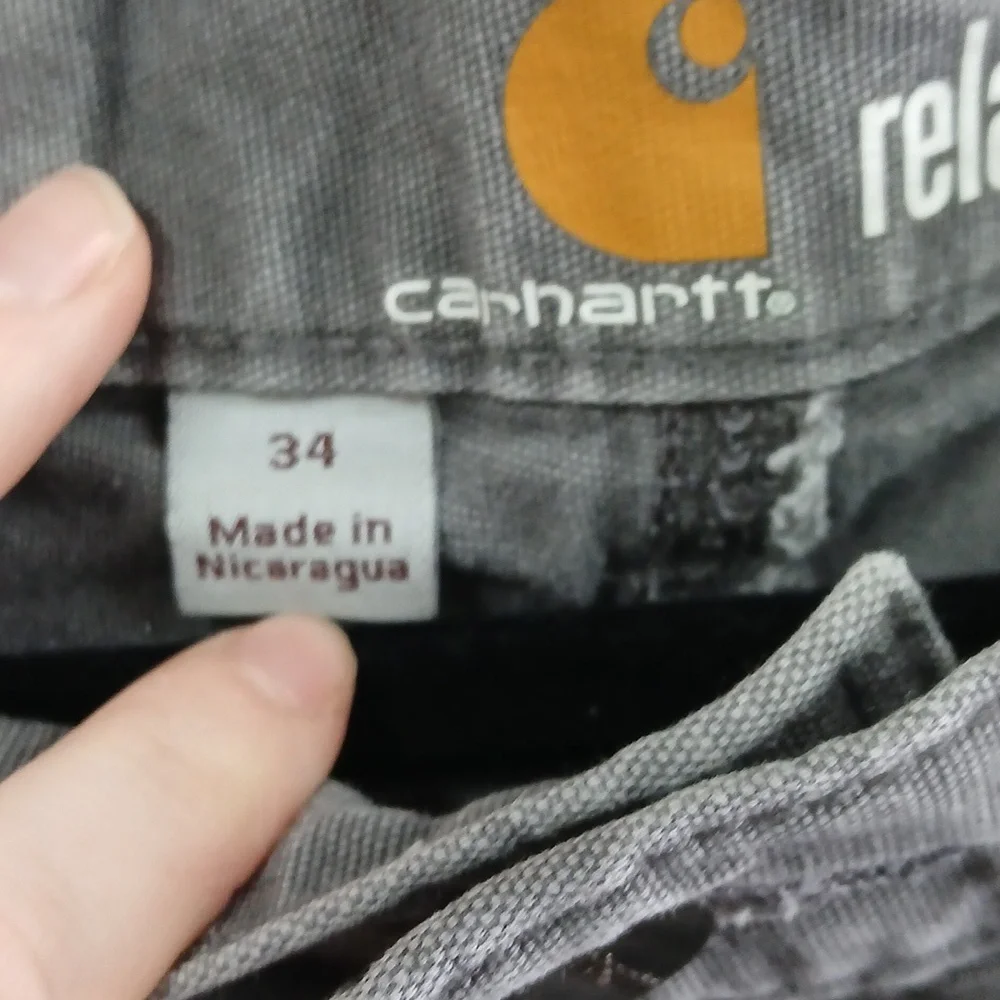 Carhartt Relaxed Fit Grey Shorts Size 34" - Picture 4 of 7
